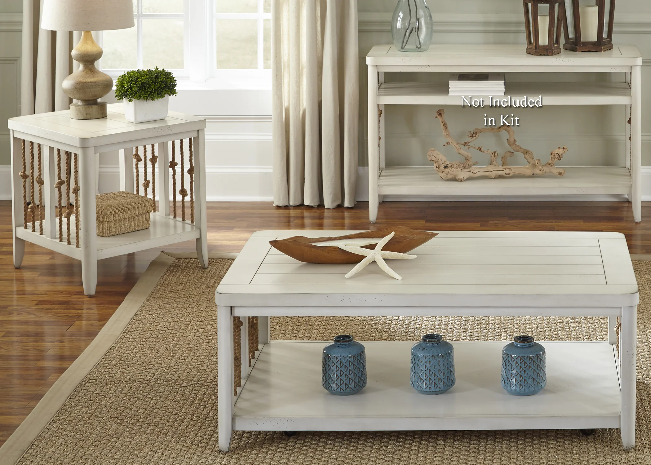 Liberty Furniture Dockside 469OT3PCS Coastal 3 Piece Set with Rope